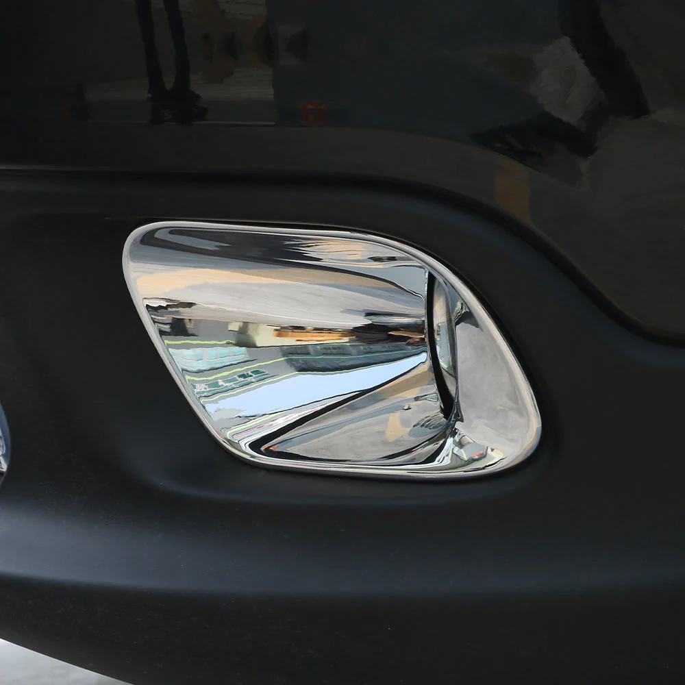 For 2014-2018 Jeep Cherokee  Front Fog Light Bezels Trim Frame Chrome - Image 3