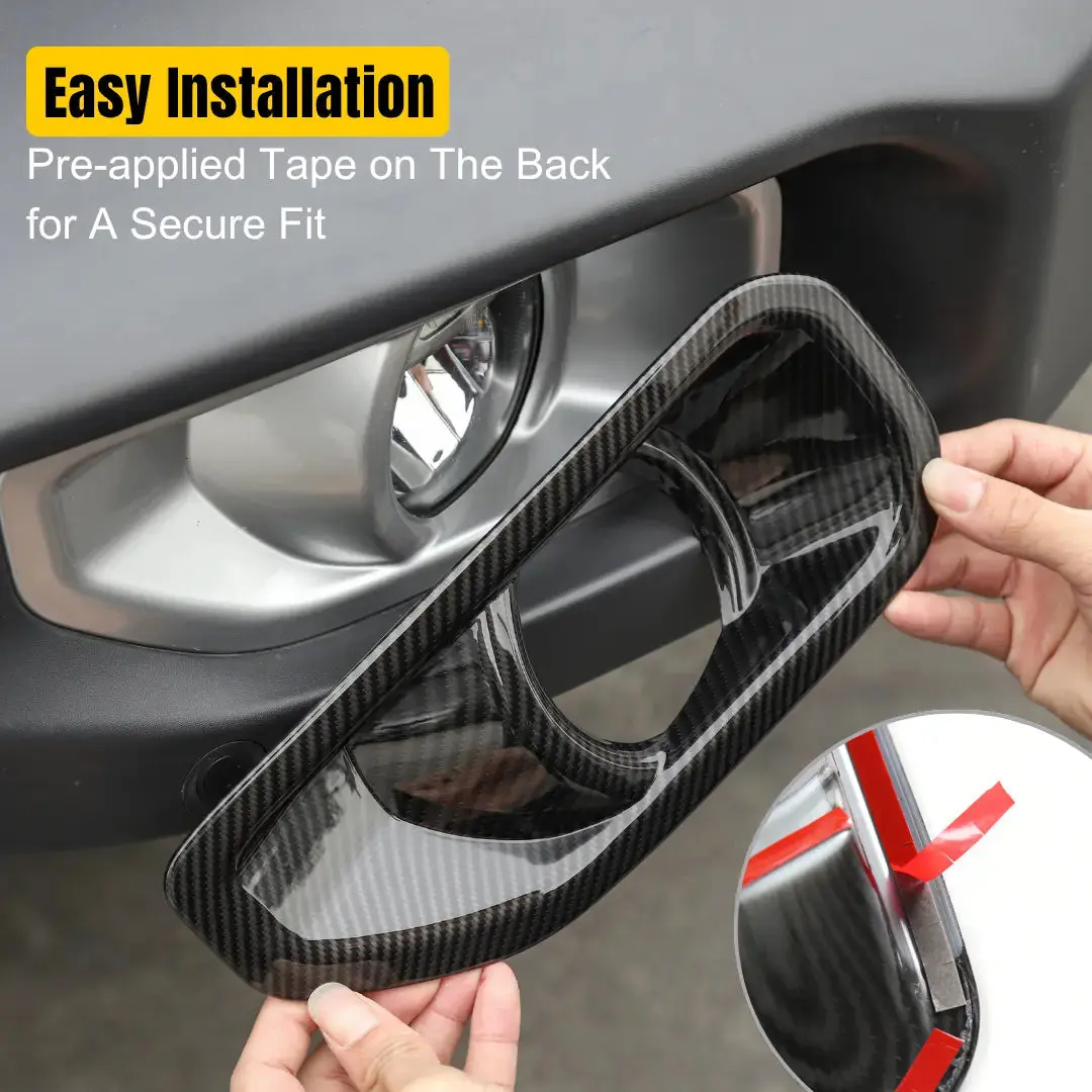 For 2018+ Jeep Wrangler JL/Gladiator JT Front Fog Lamp Light Trim Bezels - Image 6