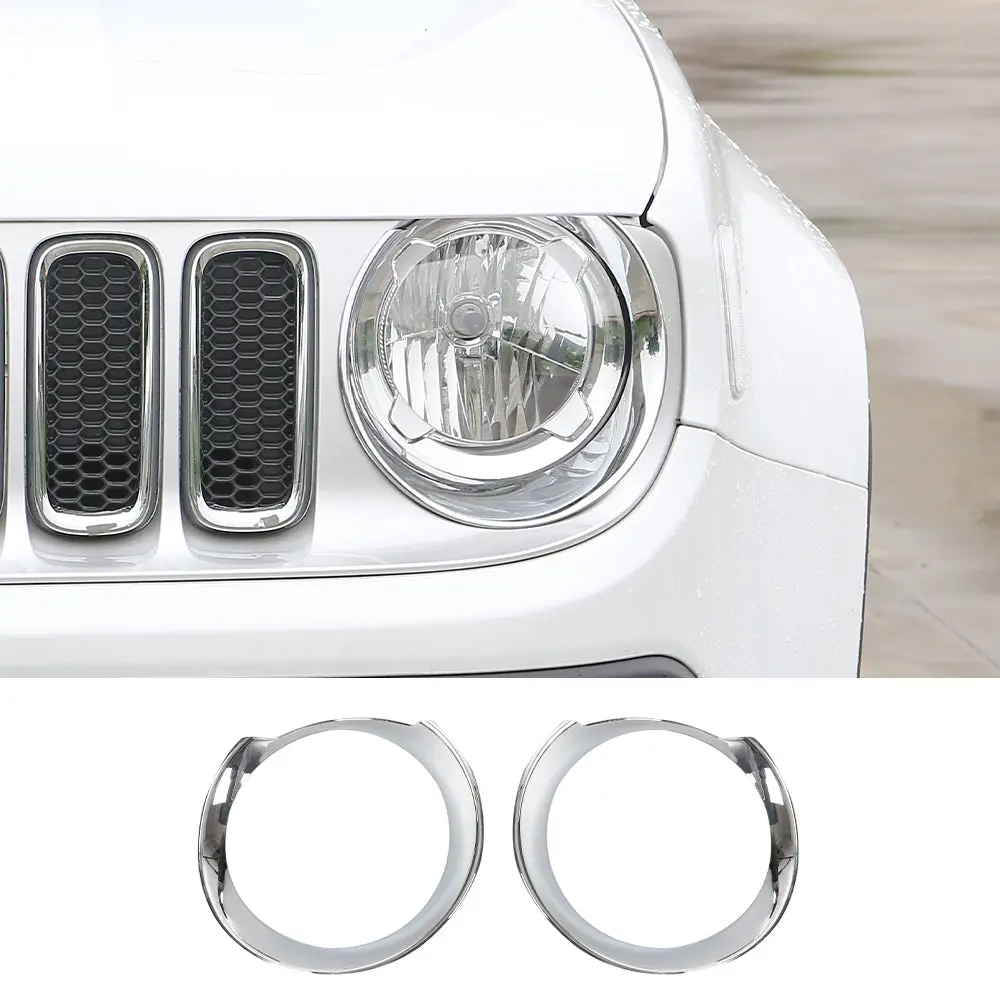 For 2015-2018 Jeep Renegade Front Light Headlight Bezel Trim - Image 9
