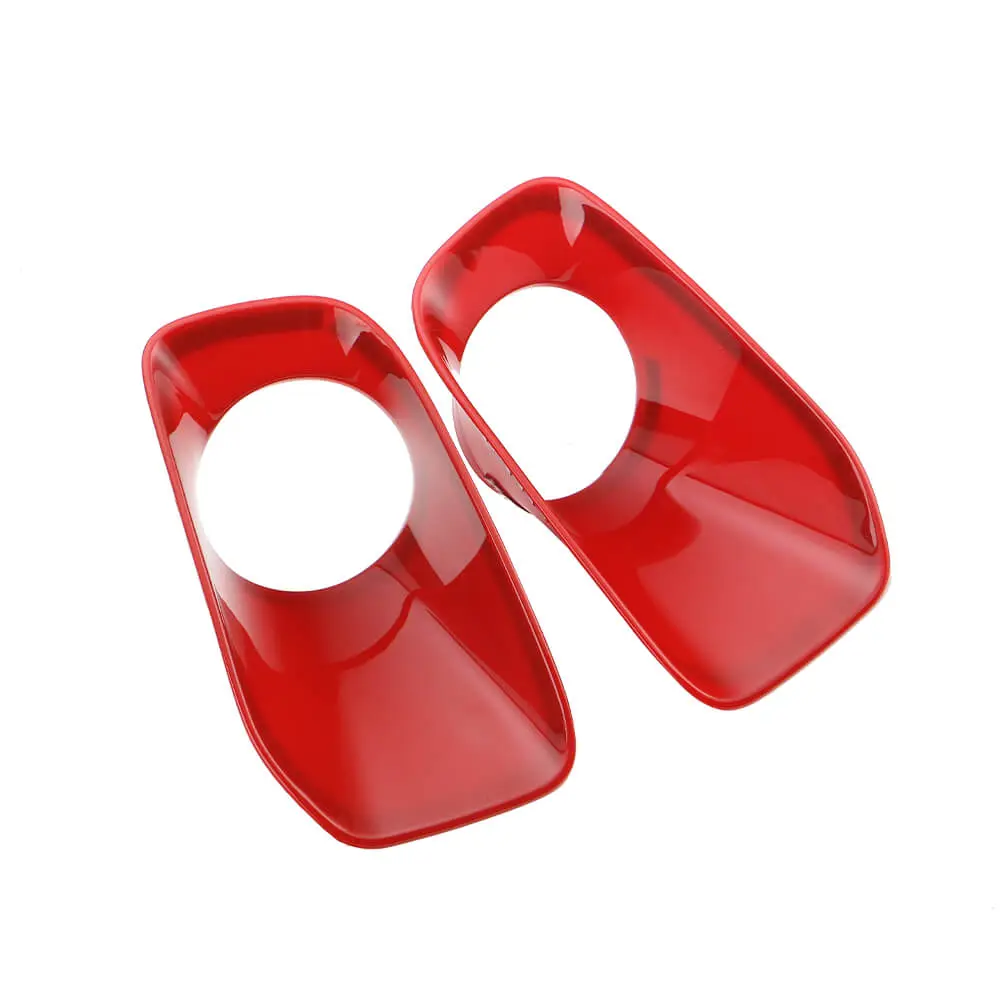 For 2015-2018 Jeep Renegade Front Fog Light Lamp Bezels Trim Frame - Image 8