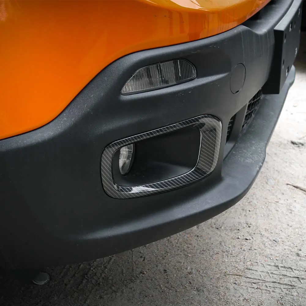 For 2015-2018 Jeep Renegade Front Fog Light Lamp Frame Trim Bezels - Image 2