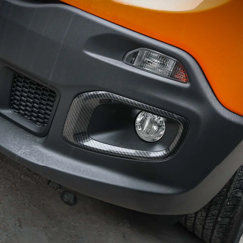 For 2015-2018 Jeep Renegade Front Fog Light Lamp Frame Trim Bezels - Image 4