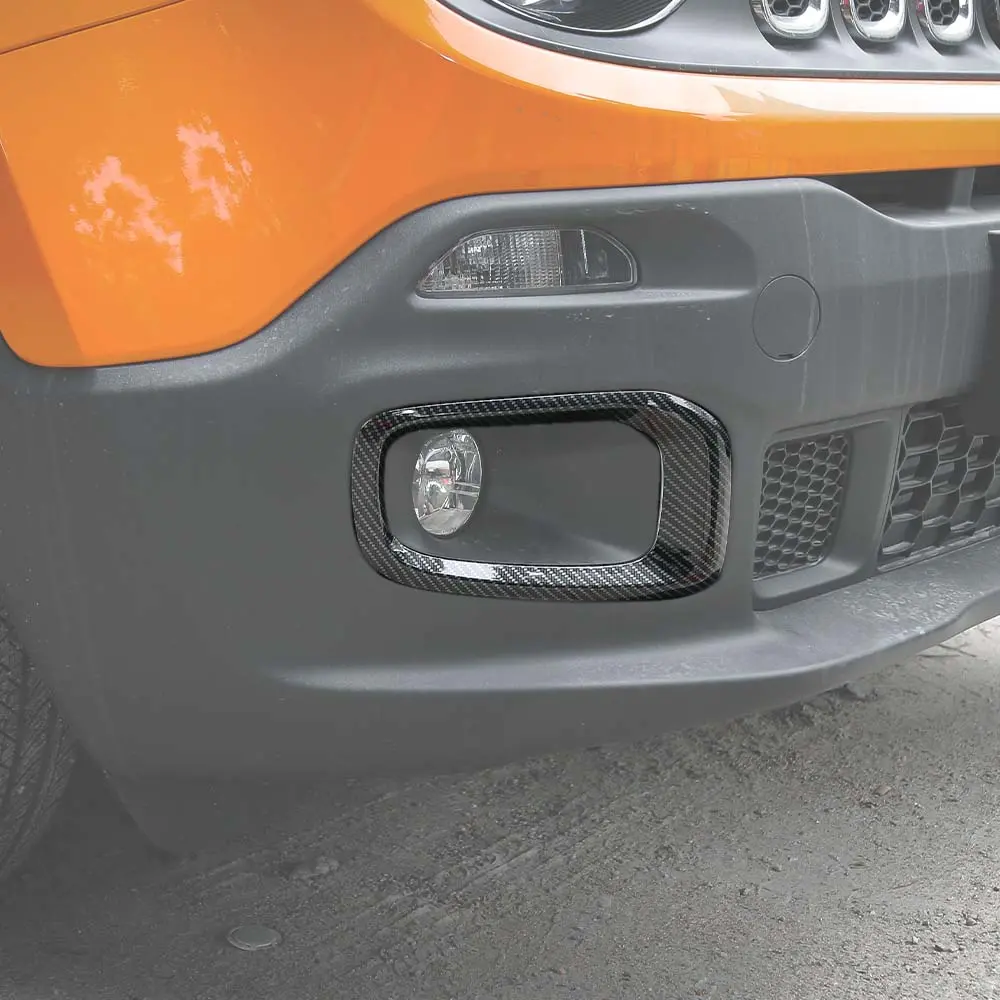 For 2015-2018 Jeep Renegade Front Fog Light Lamp Frame Trim Bezels - Image 5
