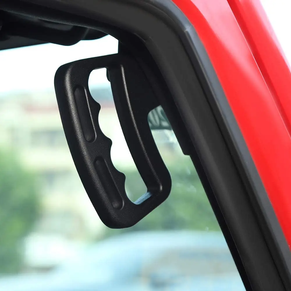 For 2007-2018 Jeep Wrangler JK JKU Front Top Grab Handles Aluminum Alloy (2 pcs) - Image 4