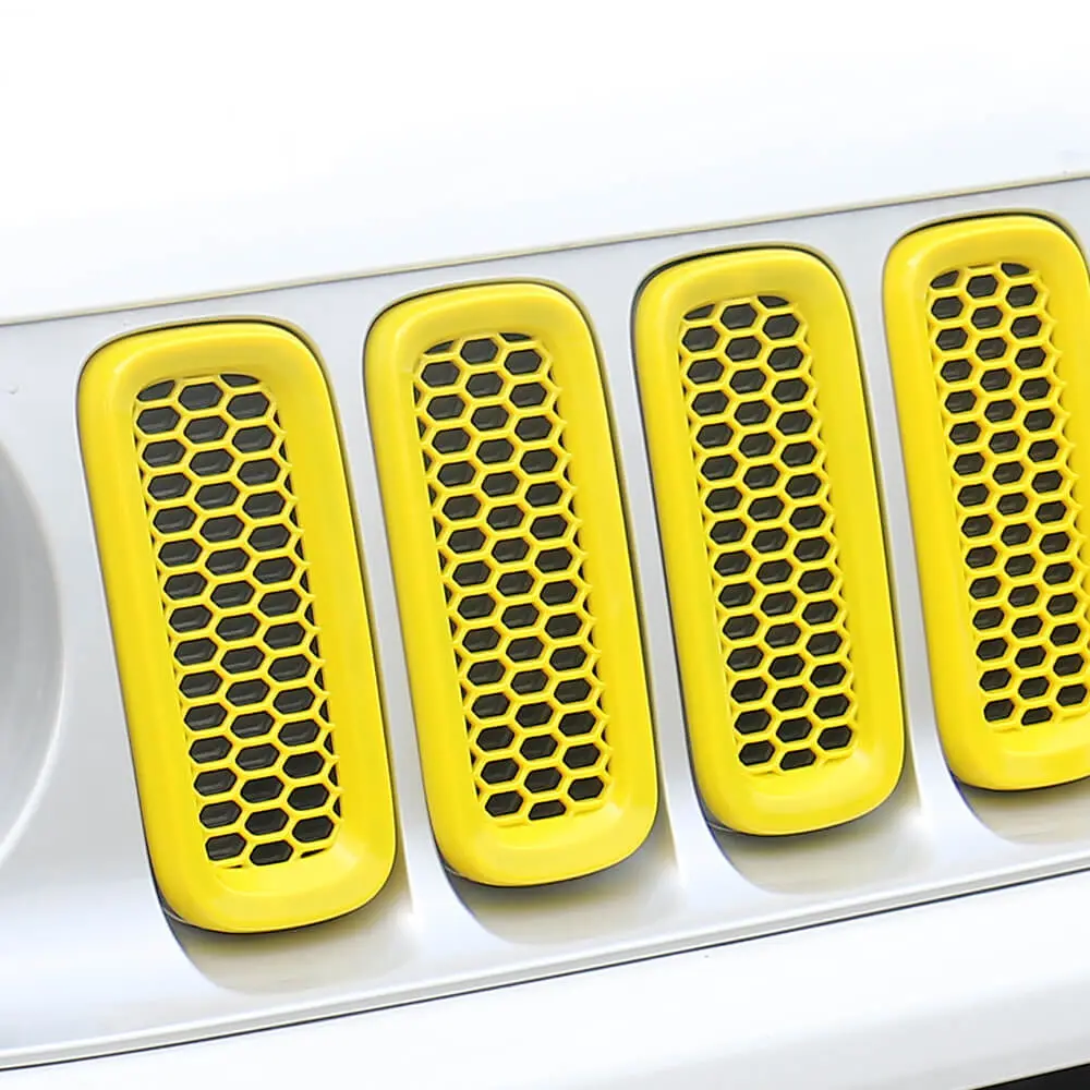 For 2015-2018 Jeep Renegade Front Grille Mesh ABS Insert Guard Cover Trim - Image 4