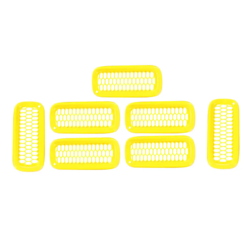 For 2015-2018 Jeep Renegade Front Grille Mesh ABS Insert Guard Cover Trim - Image 7