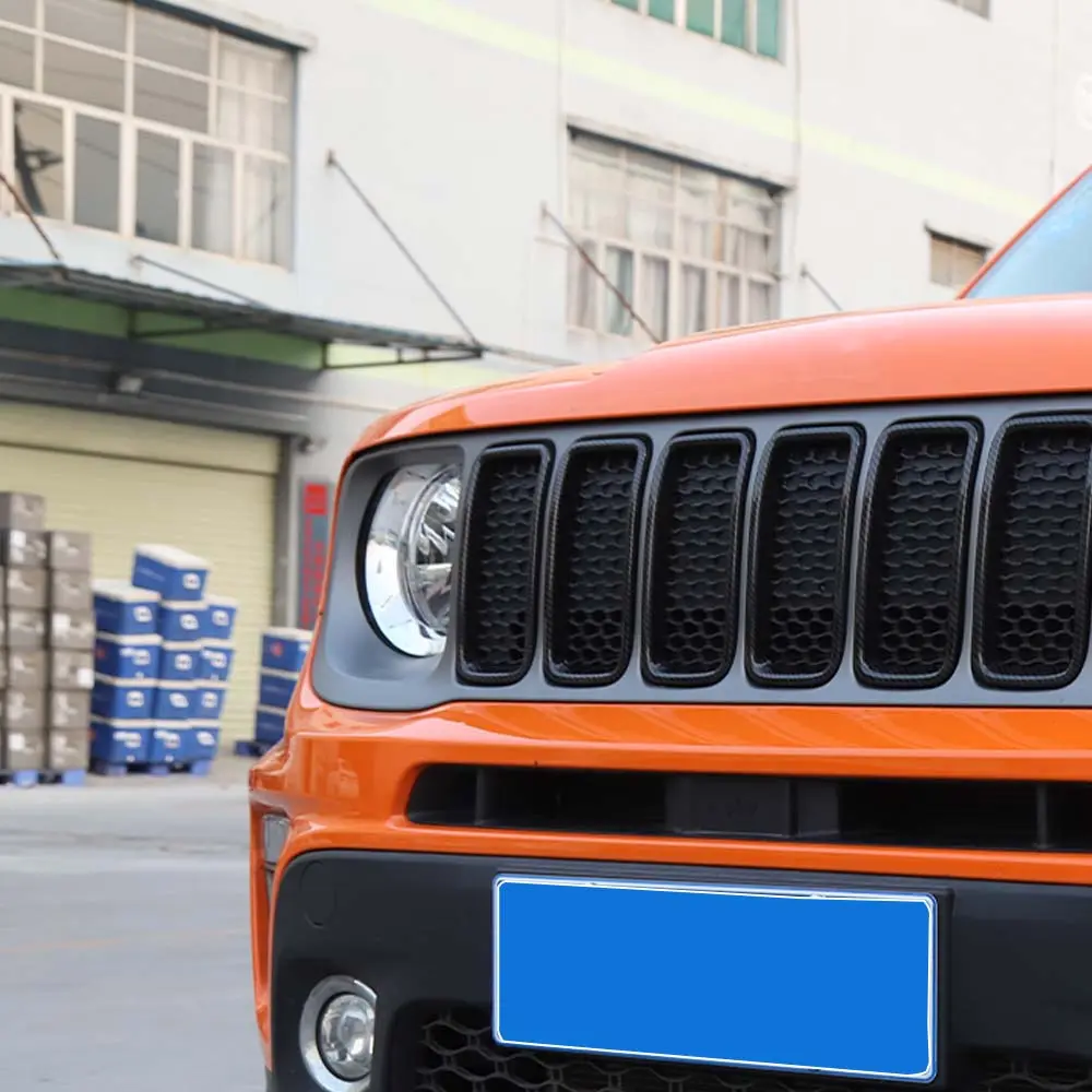 For 2019+ Jeep Renegade Front Grille Inserts Cover Trim Kit - Image 8