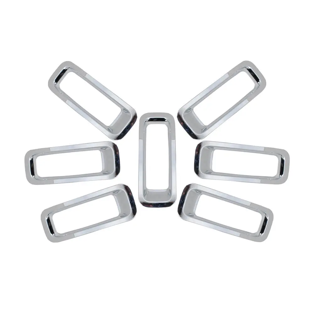 For 2011-2016 Jeep Patriot Front Grille Inserts Ring Trim Cover 7pcs/set - Image 5