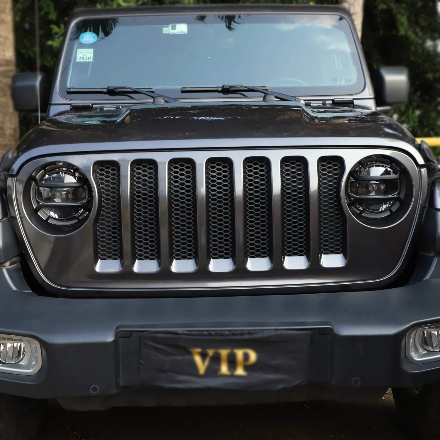 For 2018+ Jeep Wrangler JL JLU Front Headlights & Tail Lights Guard Trim Black, Led Version Anti-dust - Image 6