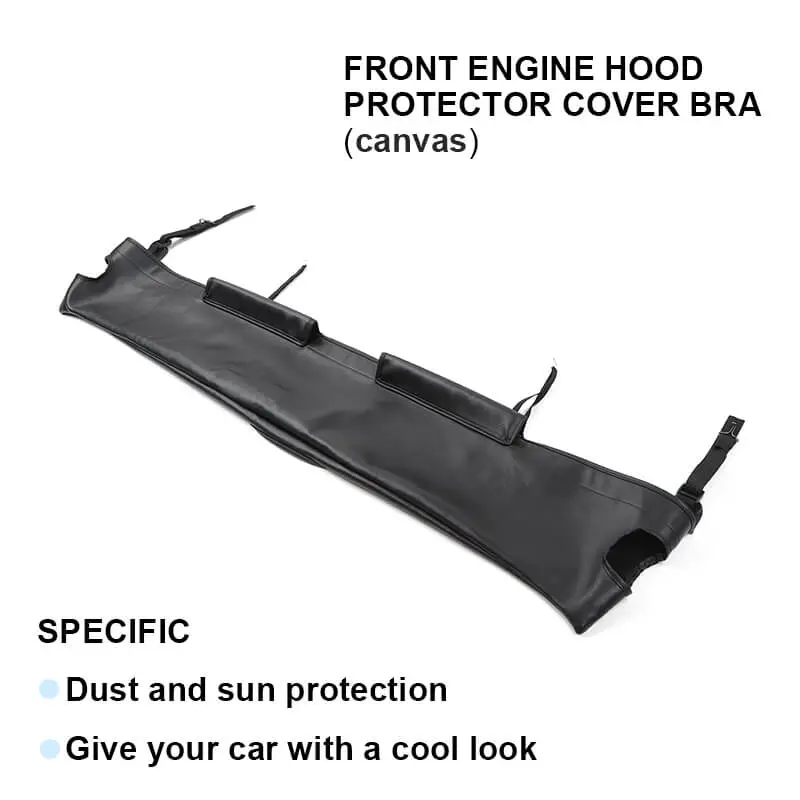 For 2007-2018 Jeep Wrangler JK JKU Front Hood Cover Engine End Bra Protector - Image 6