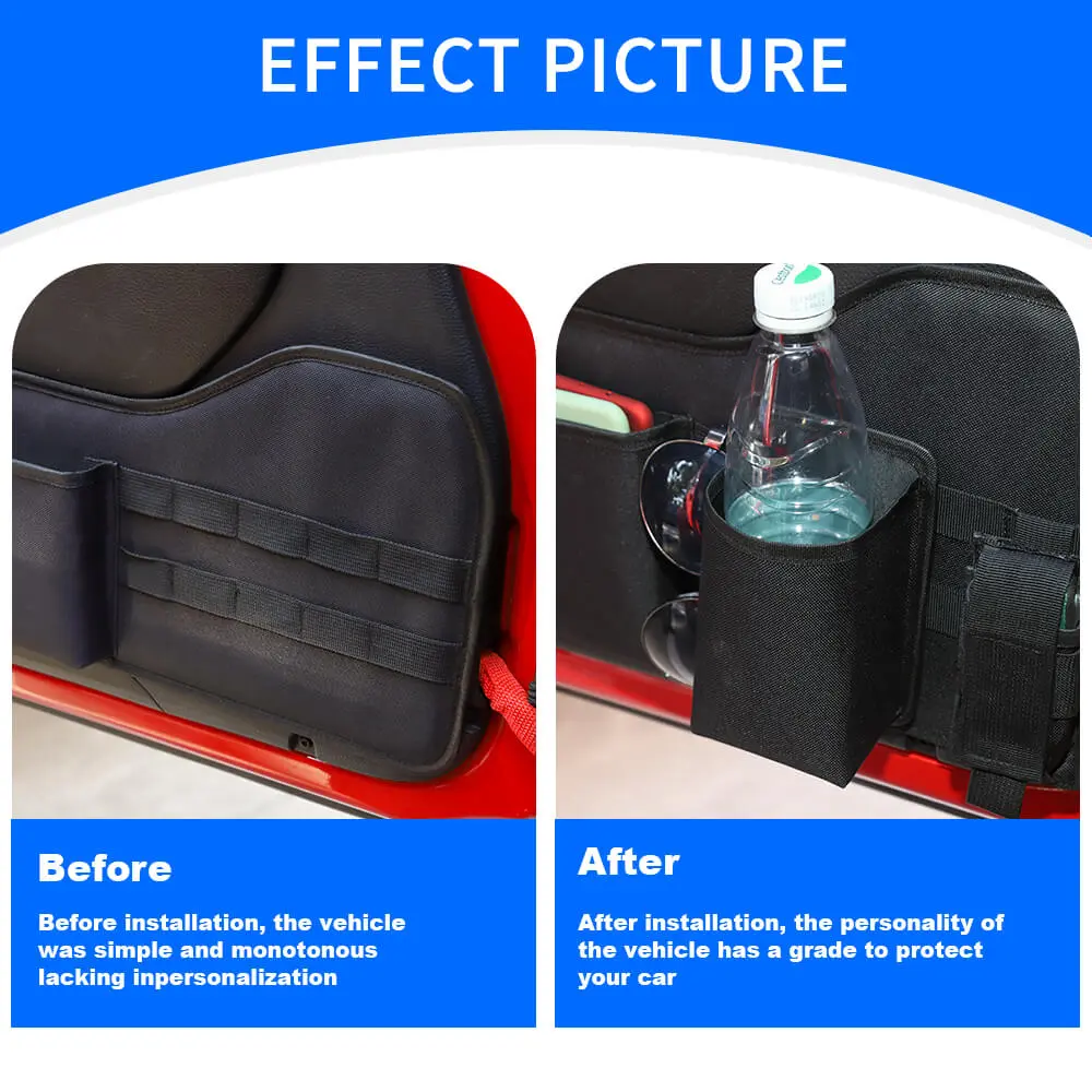 For Jeep Wrangler CJ YJ JK JL JT Front Rear Door Multi-functional Storage Bag Pocket - Image 2