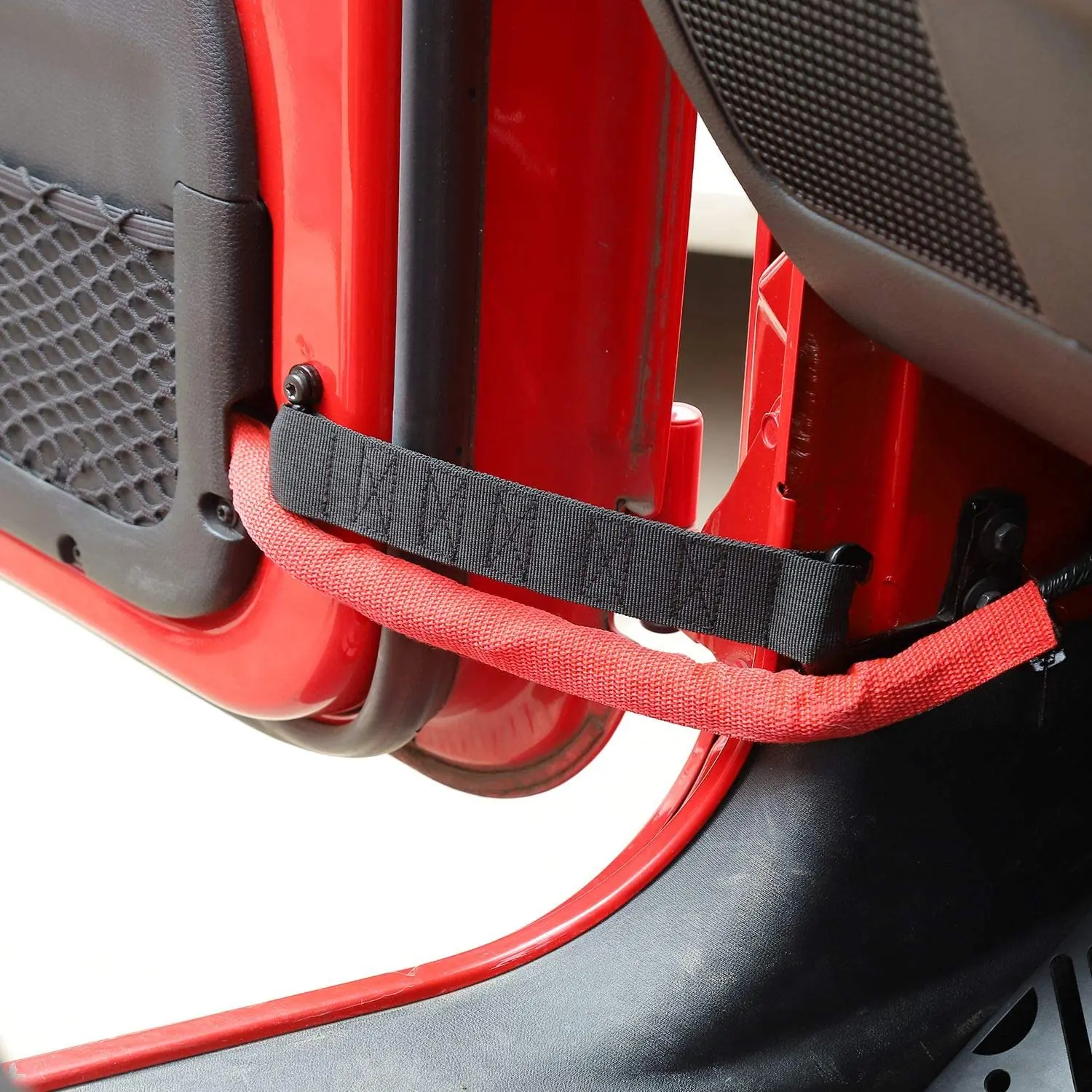 For Jeep Wrangler CJ YJ TJ JK Front & Rear Heavy Duty Door Limiting Check Strap 2PCS - Image 5