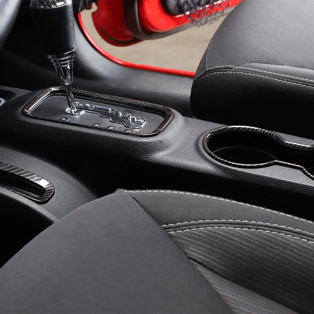 For 2011–2018 Jeep Wrangler JK & JKU – Front & Rear Water Cup Holder & Gear Shift Transfer Bezel Trim - Image 7