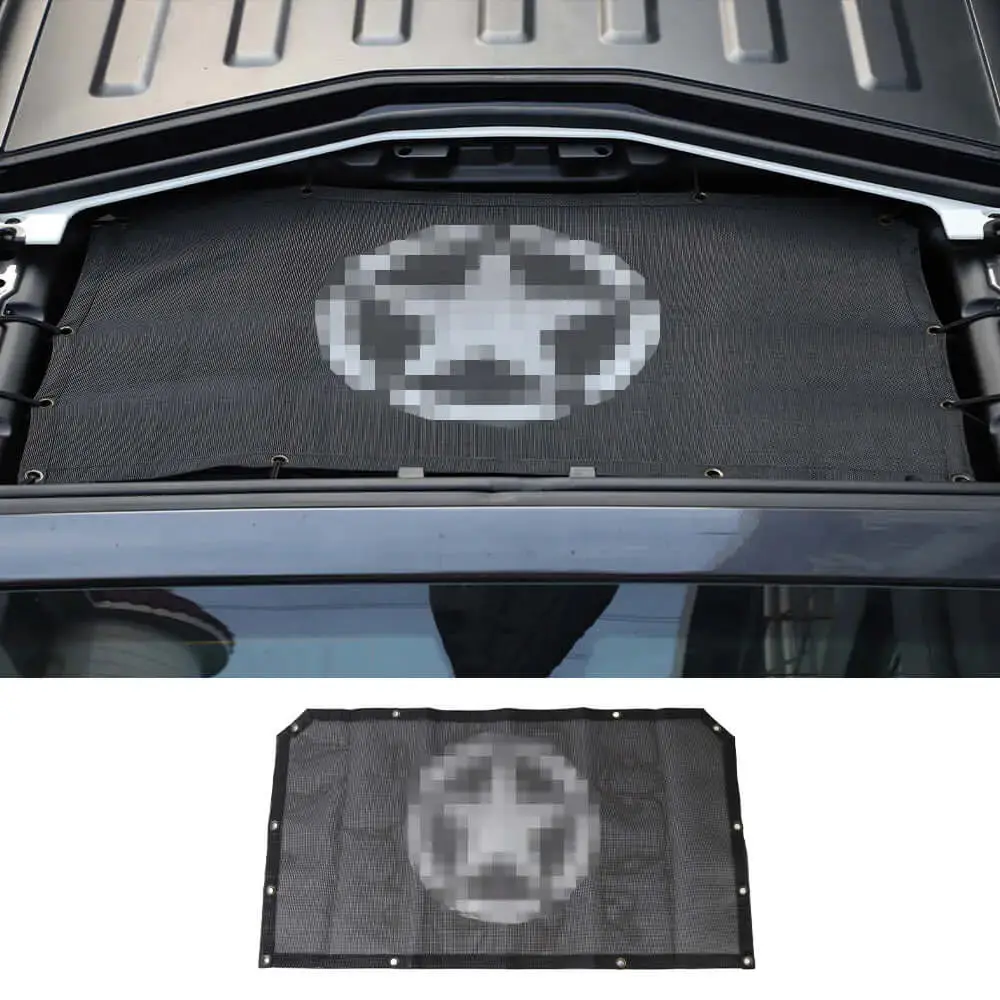 For 2018+ Jeep Wrangler JL JLU Gladiator JT Half-Length Mesh Bikini Top Sunshade – UV Protection Soft Roof Cover - Image 9