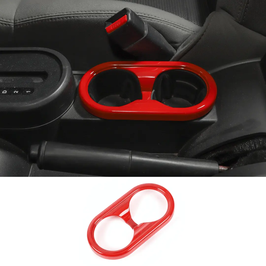 For 2007-2010 Jeep Wrangler JK JKU Front Water Cup Holder Cover Trim - Image 8
