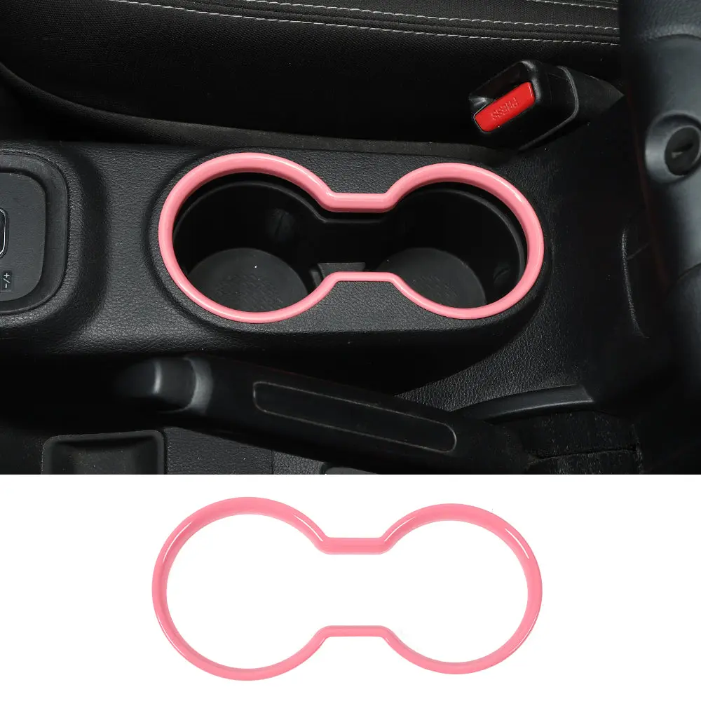 For 2011-2018 Jeep Wrangler JK JKU Front Water Cup Holder Trim Cover ABS Interior Decor - Image 11