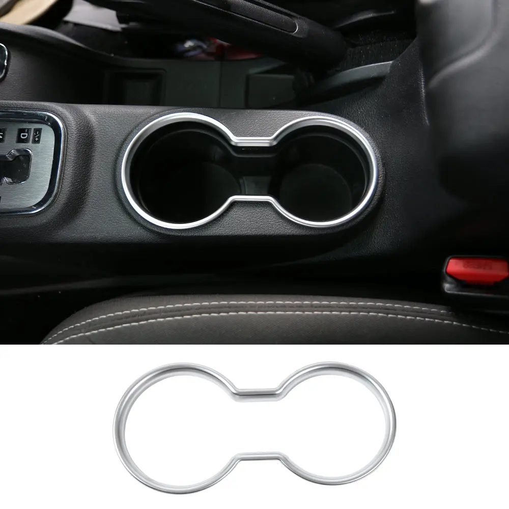 For 2011-2018 Jeep Wrangler JK JKU Front Water Cup Holder Trim Cover ABS Interior Decor - Image 15