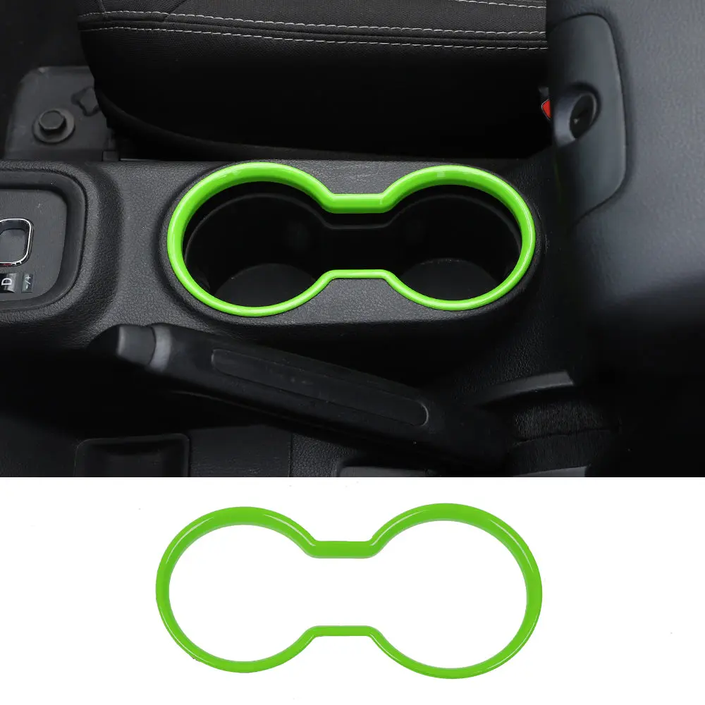 For 2011-2018 Jeep Wrangler JK JKU Front Water Cup Holder Trim Cover ABS Interior Decor - Image 17