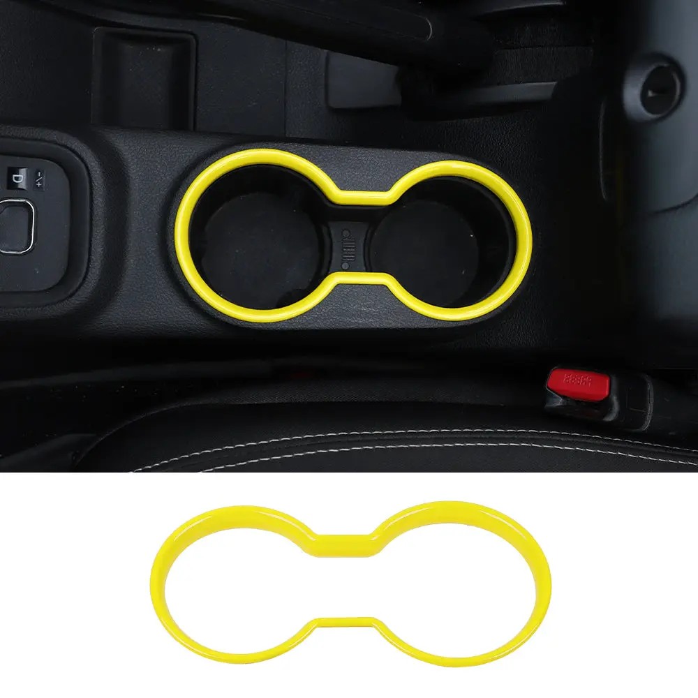 For 2011-2018 Jeep Wrangler JK JKU Front Water Cup Holder Trim Cover ABS Interior Decor - Image 18