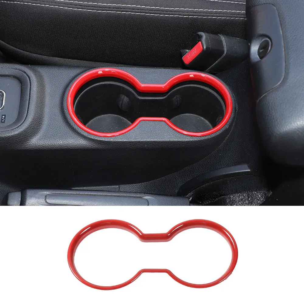 For 2011-2018 Jeep Wrangler JK JKU Front Water Cup Holder Trim Cover ABS Interior Decor - Image 19