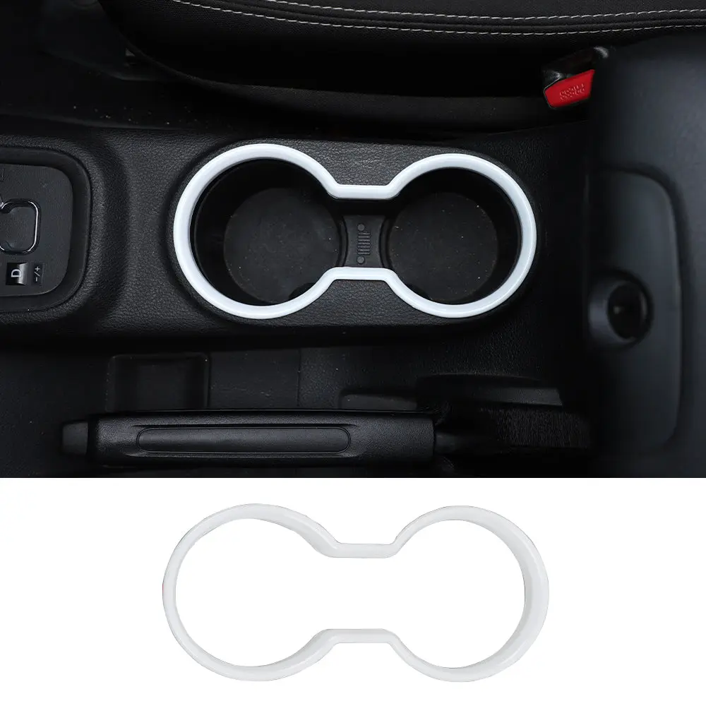 For 2011-2018 Jeep Wrangler JK JKU Front Water Cup Holder Trim Cover ABS Interior Decor - Image 21