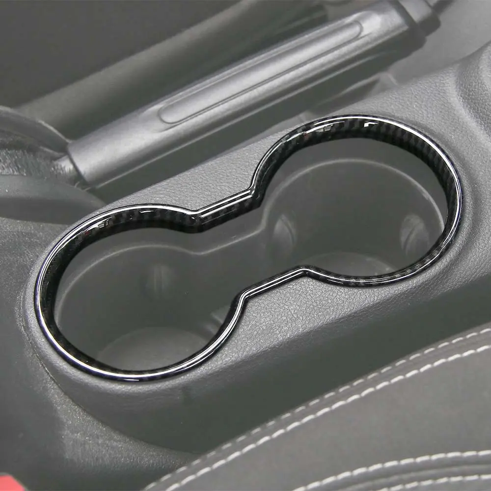 For 2011-2018 Jeep Wrangler JK JKU Front Water Cup Holder Trim Cover ABS Interior Decor - Image 3