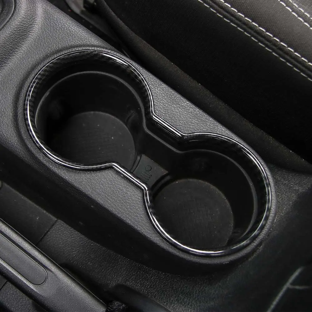 For 2011-2018 Jeep Wrangler JK JKU Front Water Cup Holder Trim Cover ABS Interior Decor - Image 5