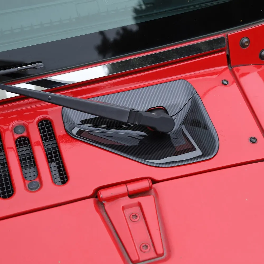 For 2007-2018 Jeep Wrangler JK JKU 2 Set Front Windshield Wiper Base Trim Cover - Hood Accent - Image 6