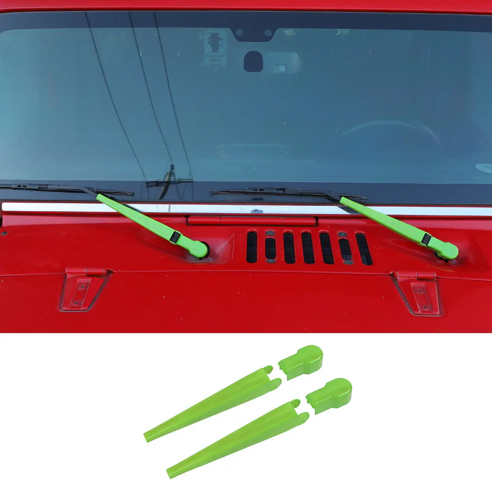 For 2007-2018 Jeep Wrangler JK JKU Front Windshield Wiper Cover Trim - Image 11
