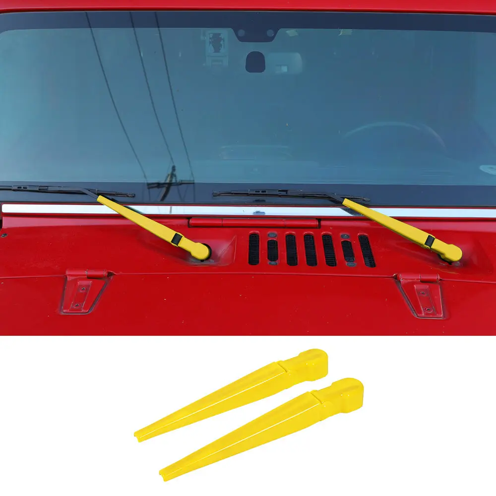 For 2007-2018 Jeep Wrangler JK JKU Front Windshield Wiper Cover Trim - Image 12
