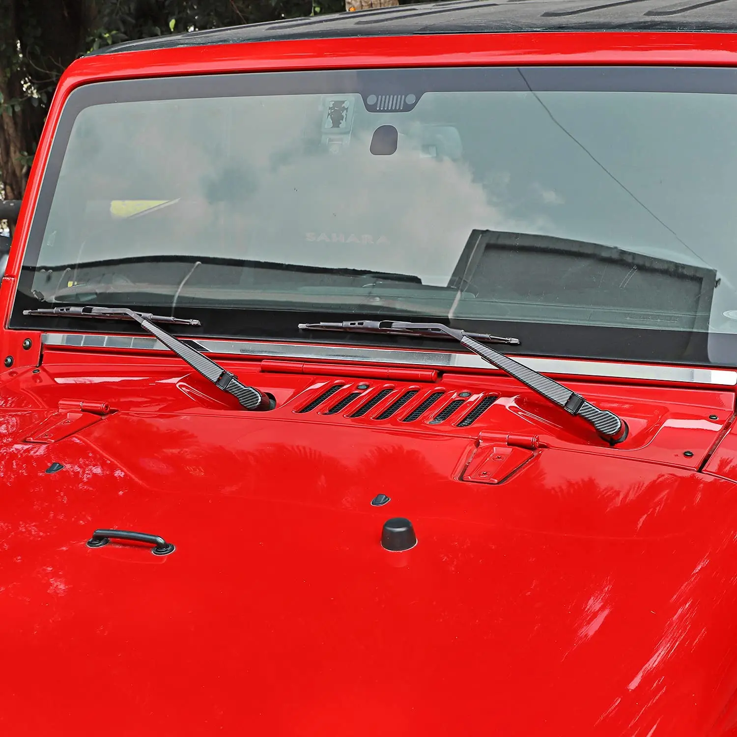 For 2007-2018 Jeep Wrangler JK JKU Front Windshield Wiper Cover Trim - Image 4