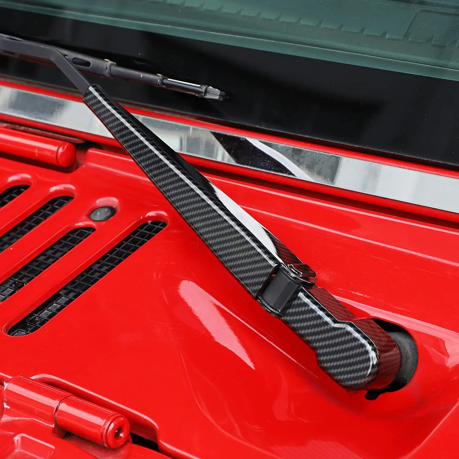 For 2007-2018 Jeep Wrangler JK JKU Front Windshield Wiper Cover Trim - Image 5