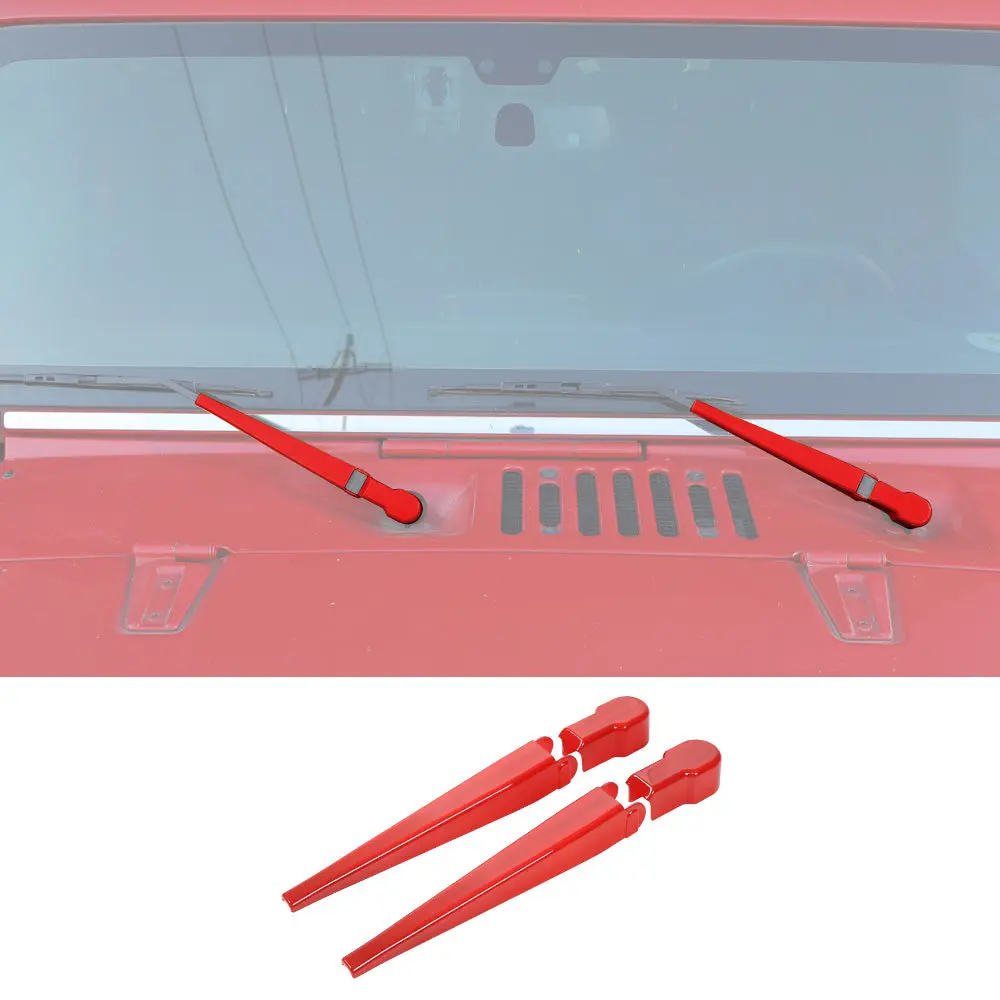 For 2007-2018 Jeep Wrangler JK JKU Front Windshield Wiper Cover Trim - Image 7