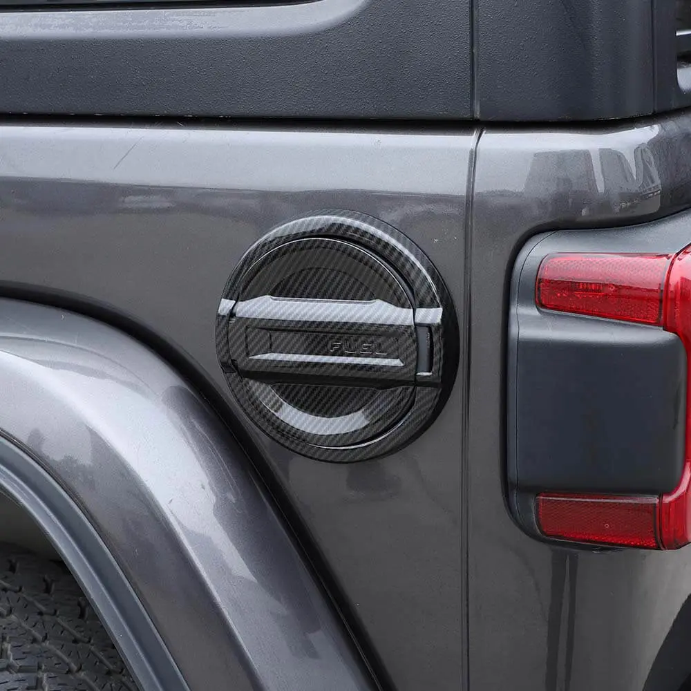 For 2021+ Jeep Wrangler JL 4Xe Fuel Door Tank Gas Cap Cover Trim - Image 2