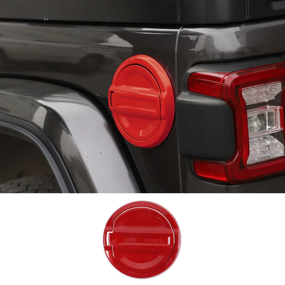 For 2021+ Jeep Wrangler JL 4Xe Fuel Door Tank Gas Cap Cover Trim - Image 8