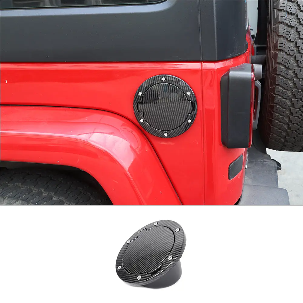 For 2007-2018 Jeep Wrangler JK JKU Fuel Filler Cover Gas Cap Tank Door Aluminum Alloy