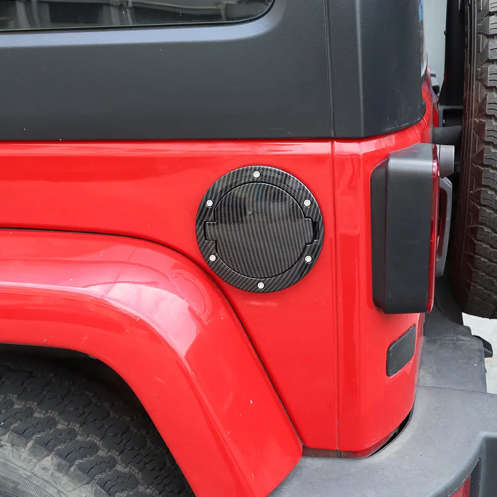 For 2007-2018 Jeep Wrangler JK JKU Fuel Filler Cover Gas Cap Tank Door Aluminum Alloy - Image 4