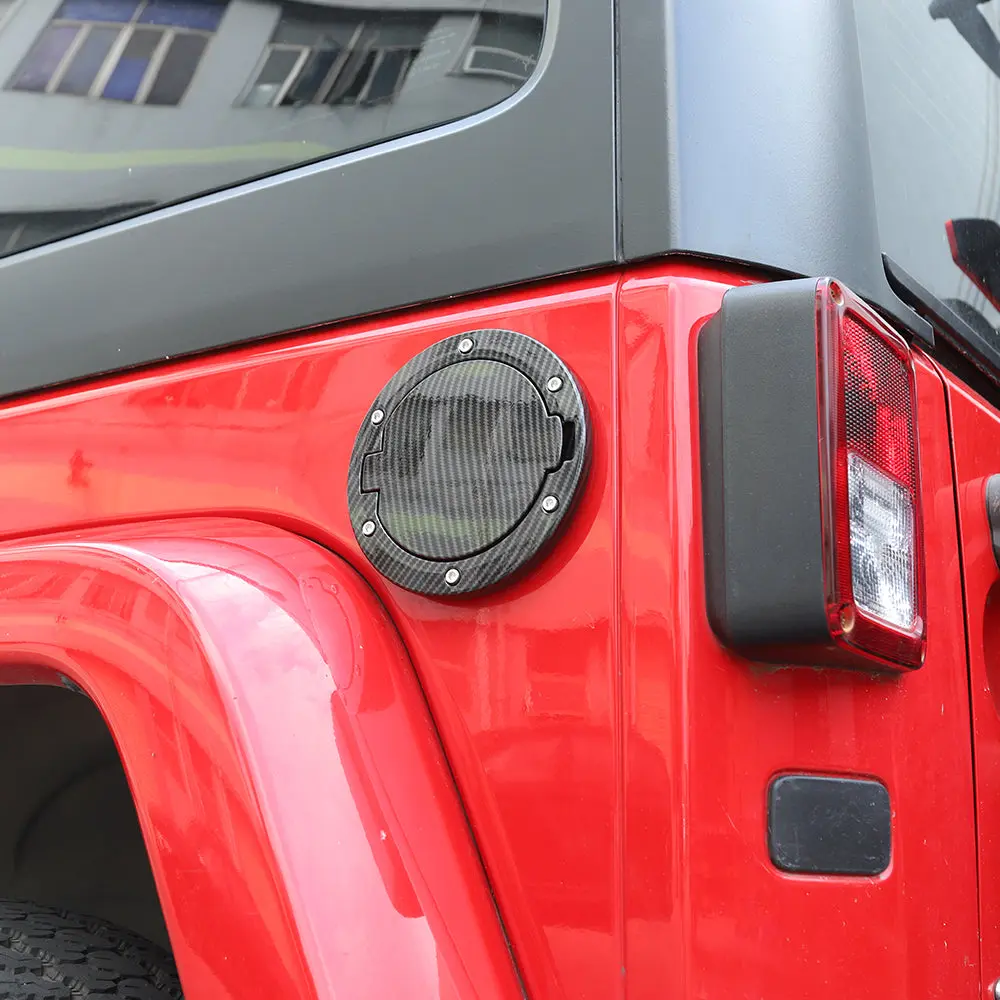 For 2007-2018 Jeep Wrangler JK JKU Fuel Filler Cover Gas Cap Tank Door Aluminum Alloy - Image 6