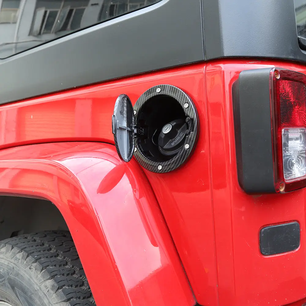 For 2007-2018 Jeep Wrangler JK JKU Fuel Filler Cover Gas Cap Tank Door Aluminum Alloy - Image 7