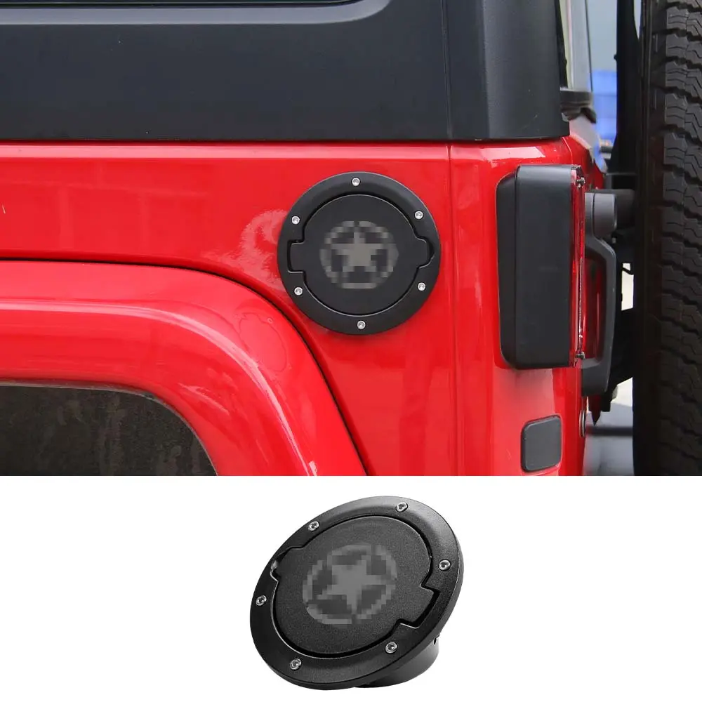 For 2007-2018 Jeep Wrangler JK & Unlimited Fuel Filler Door Cover Gas Cap Exterior Accessories - Image 11