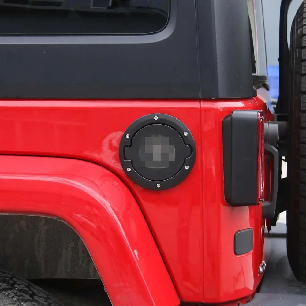 For 2007-2018 Jeep Wrangler JK & Unlimited Fuel Filler Door Cover Gas Cap Exterior Accessories - Image 2