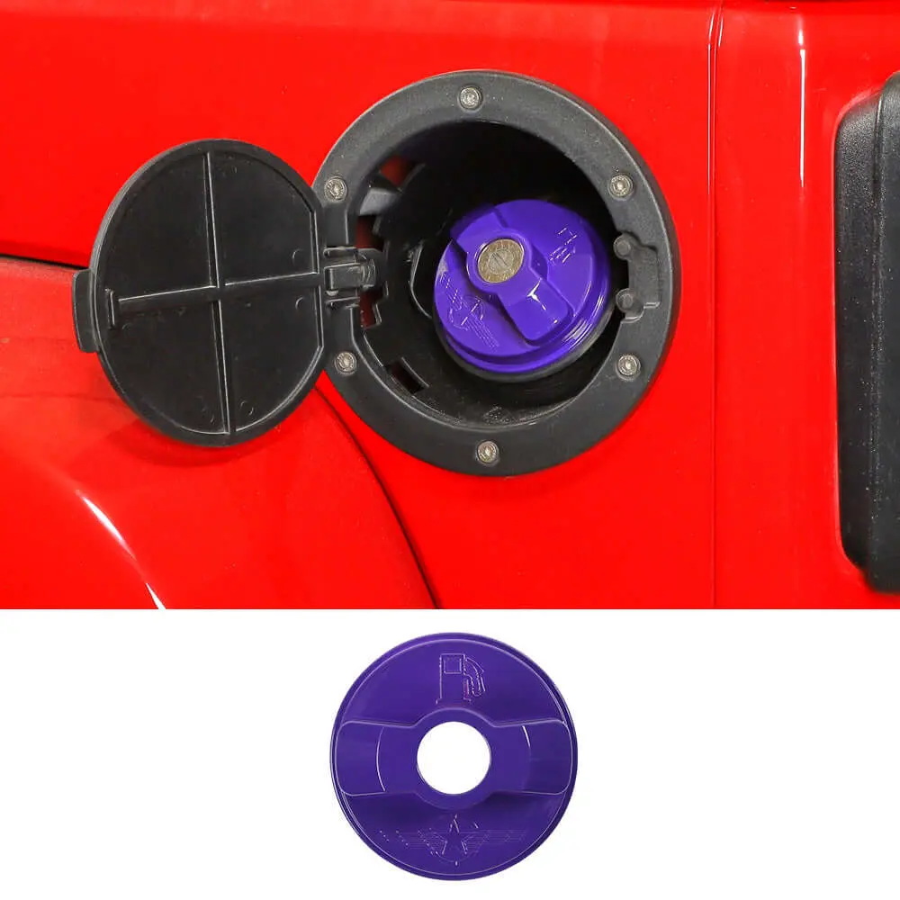 For Jeep Wrangler JK JKU JL JLU Fuel Tank Cap Cover Door Gas Filler Trim - Image 17