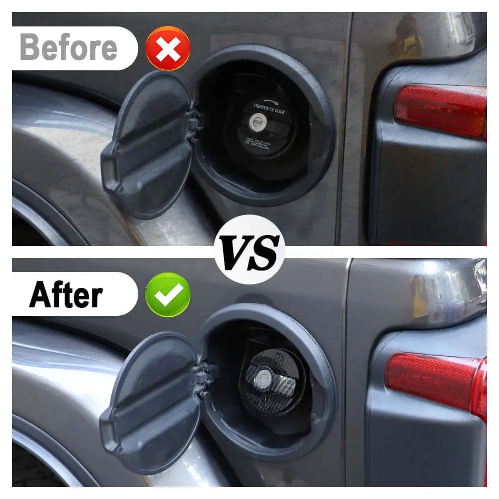 For Jeep Wrangler JK JKU JL JLU Fuel Tank Cap Cover Door Gas Filler Trim - Image 2