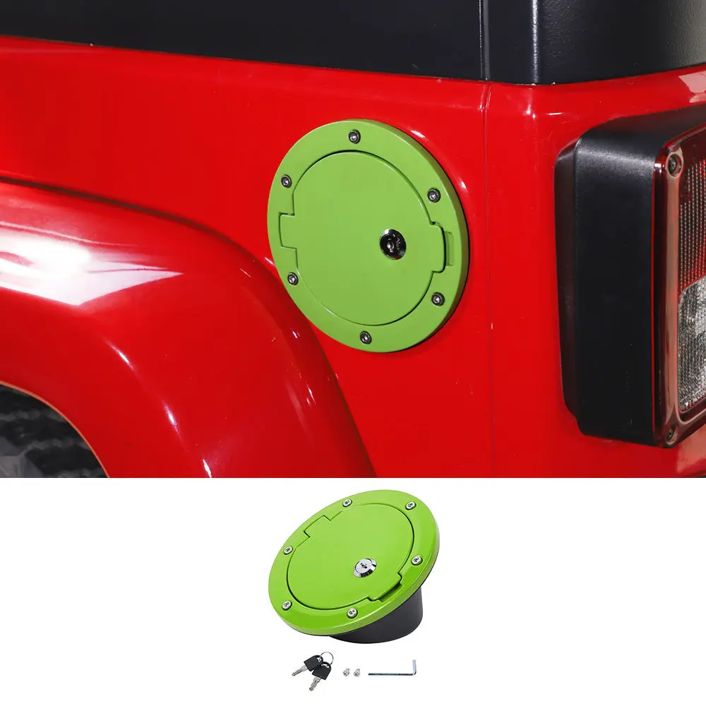 For 2007-2018 Jeep Wrangler JK JKU Fuel Tank Gas Cap Cover Trim - Image 11