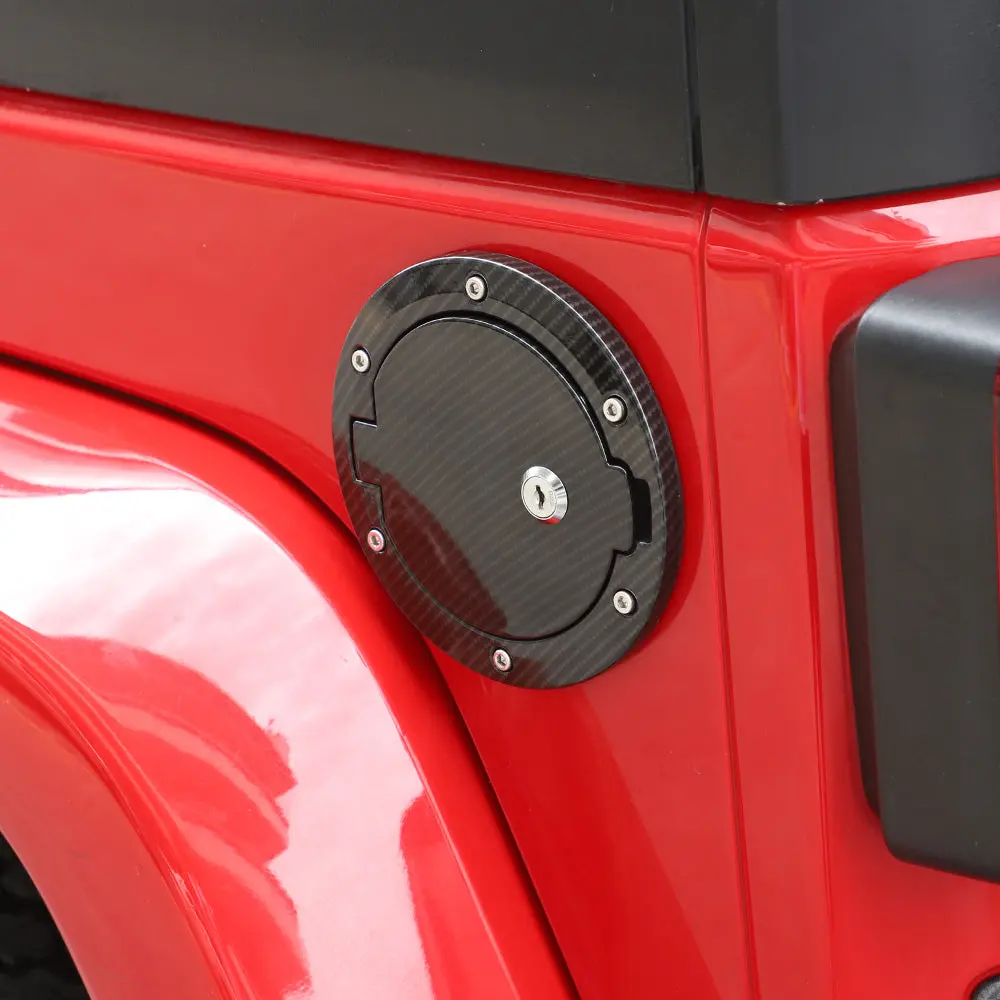 For 2007-2018 Jeep Wrangler JK JKU Fuel Tank Gas Cap Cover Trim - Image 8
