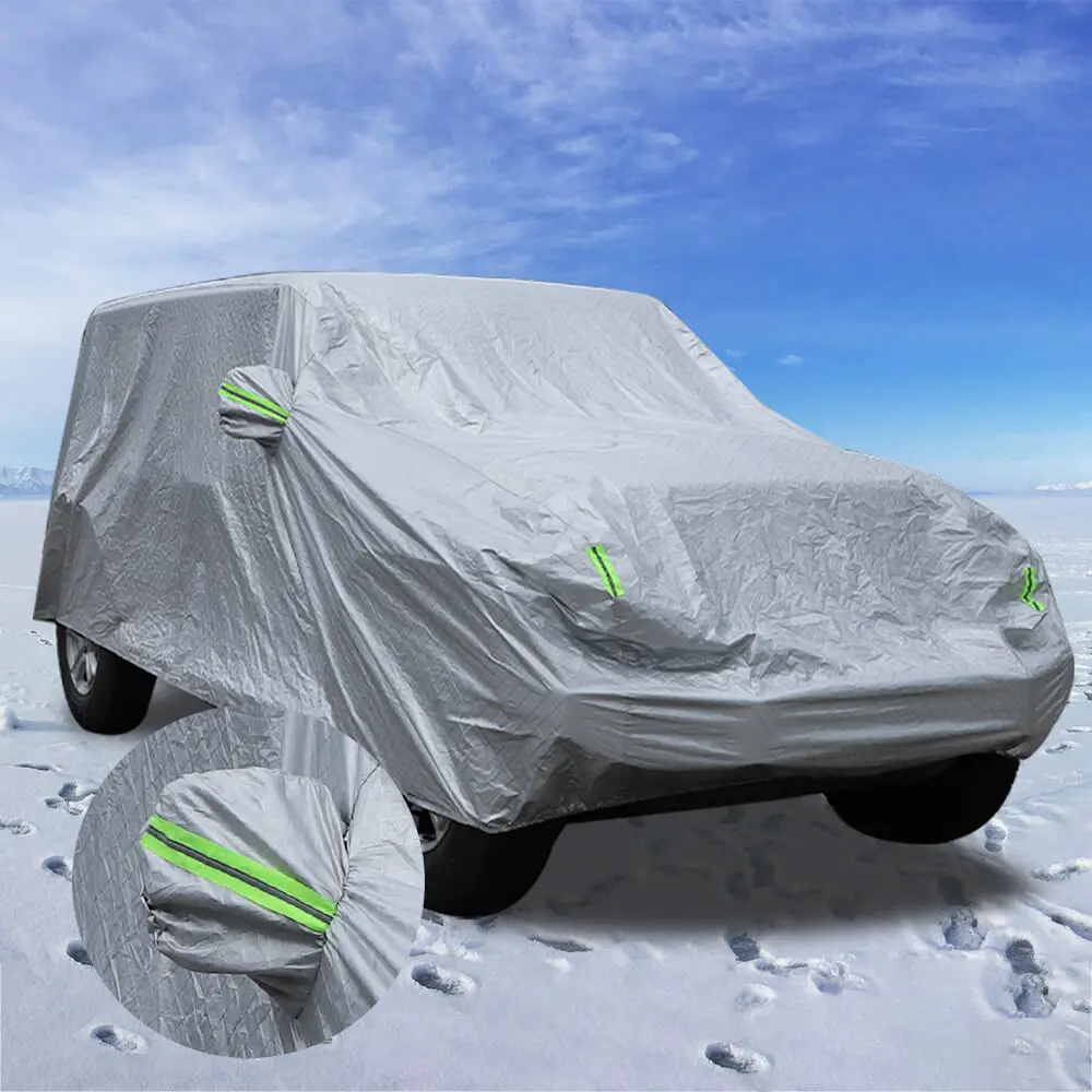 For Jeep Wrangler JKU JLU 4Door Full Car Cover All Weather Rain Snow Waterproof Dust UV Resistant Protection - Image 2