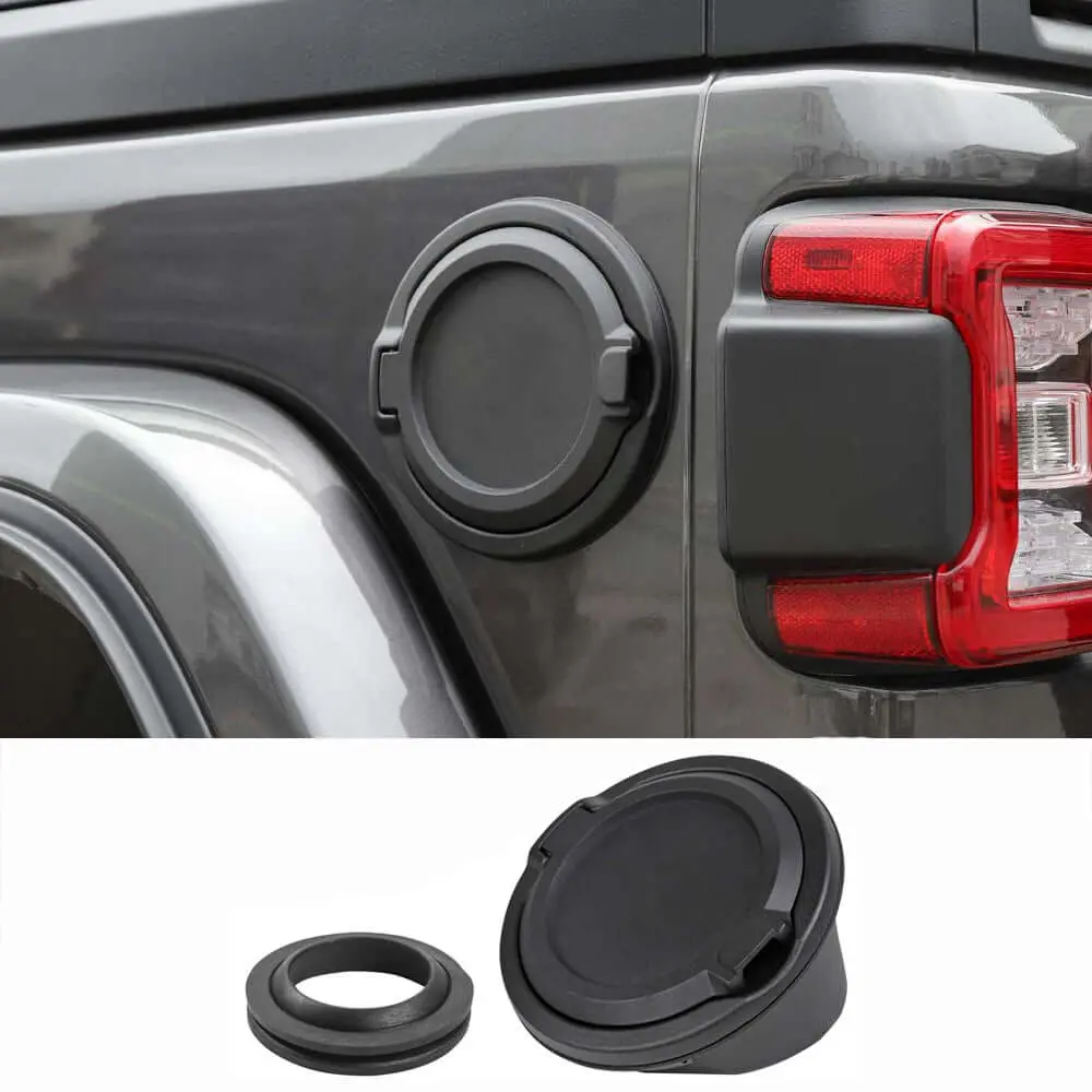For 2018+ Jeep Wrangler JL JLU 2/4 Door Gas Cap Cover No Locking Fuel Tank Replacement NOT FIT 4XE