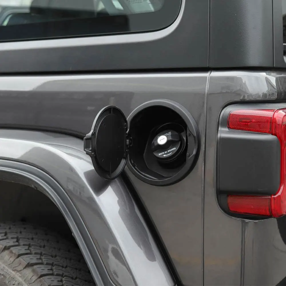 For 2018+ Jeep Wrangler JL JLU 2/4 Door Gas Cap Cover No Locking Fuel Tank Replacement NOT FIT 4XE - Image 3
