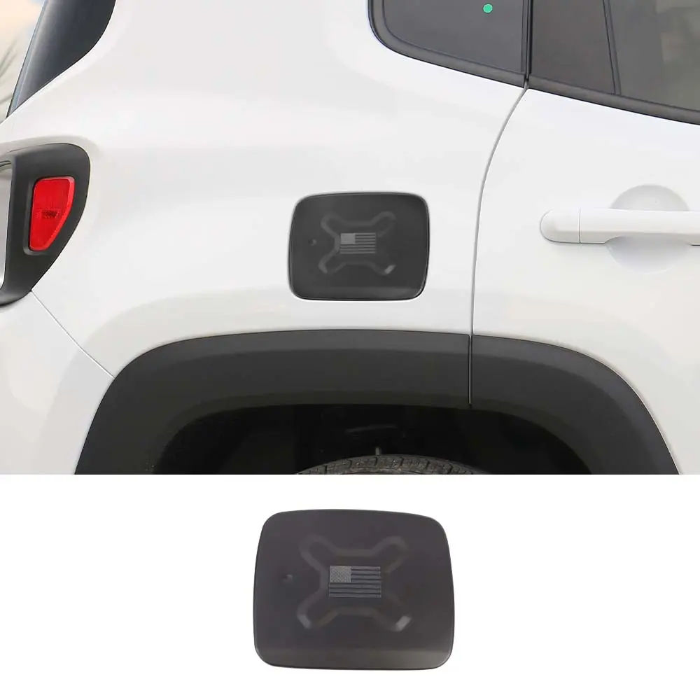For 2015+ Jeep Renegade Gas Cap Fuel Filler Door Gas Tank Cap Trim Cover - Image 10