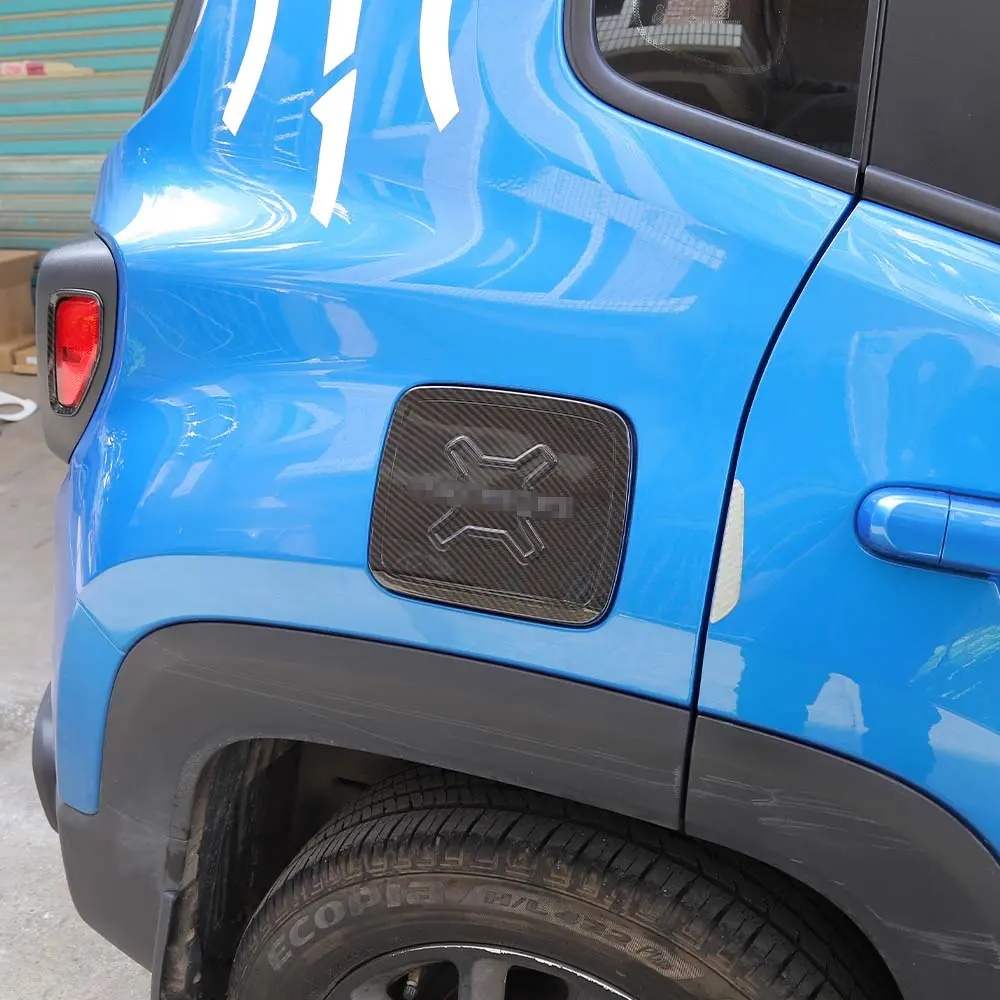 For 2015+ Jeep Renegade Gas Cap Fuel Filler Door Gas Tank Cap Trim Cover - Image 5